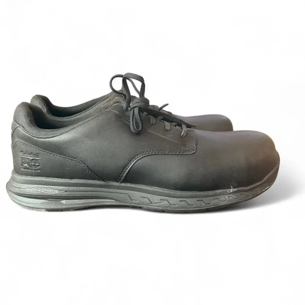 Timberland PRO Drivetrain Men’s Size 12 CompToe Work Shoes Black Anti-Fatigue